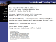 Tablet Screenshot of certifiedsteeltreat.com